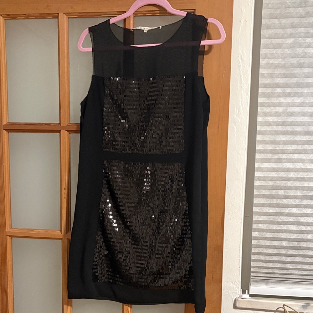 RACHEL Rachel Roy Black Sequin Mini Dress